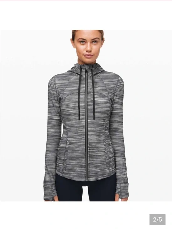 lululemon Gray Hooded Define Jacket - Nulu Size 6 - Picture 3 of 5
